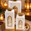 islamic decorative lantern set – 3 pcs