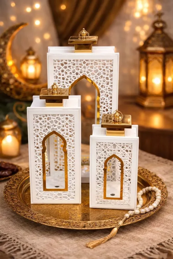 islamic decorative lantern set – 3 pcs islamic decorative lantern set – 3 pcs