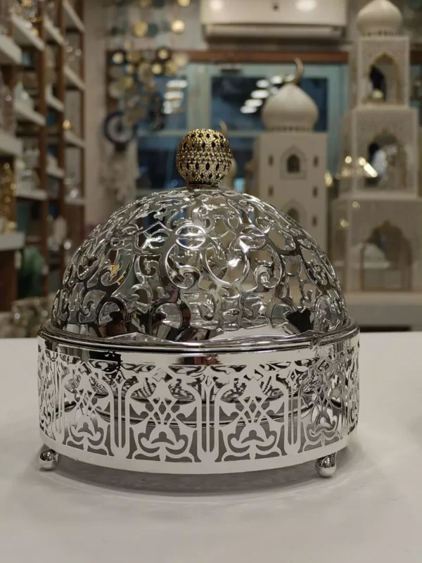 islamic decorative sweets bowl with crescent – 18 cm size islamic decorative sweets bowl with crescent – 18 cm size