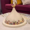 luxury large metal ramadan date server crescent top mosque motif