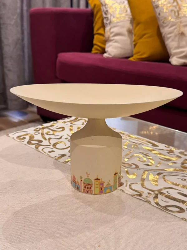 luxury metal ramadan serving bowl kahk & sweets holder islamic design luxury metal ramadan serving bowl kahk & sweets holder islamic design