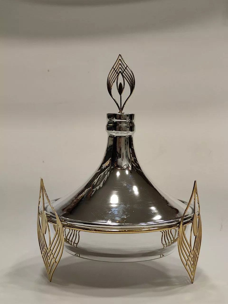 luxury ramadan date server – decorative metal tagine